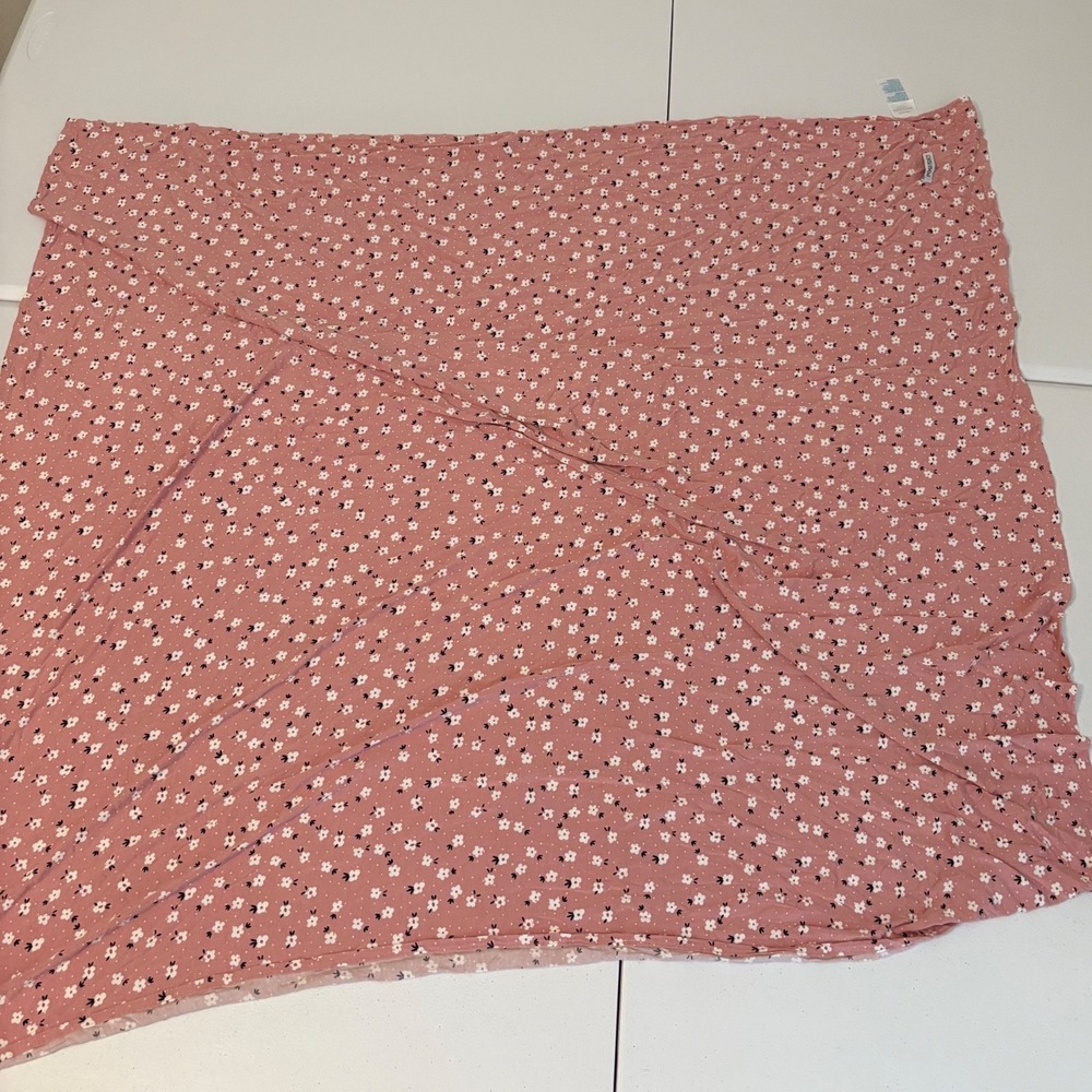 Posh Peanut Pink Floral Bamboo Viscose Swaddle Blanket Baby Nursery Wrap yy
